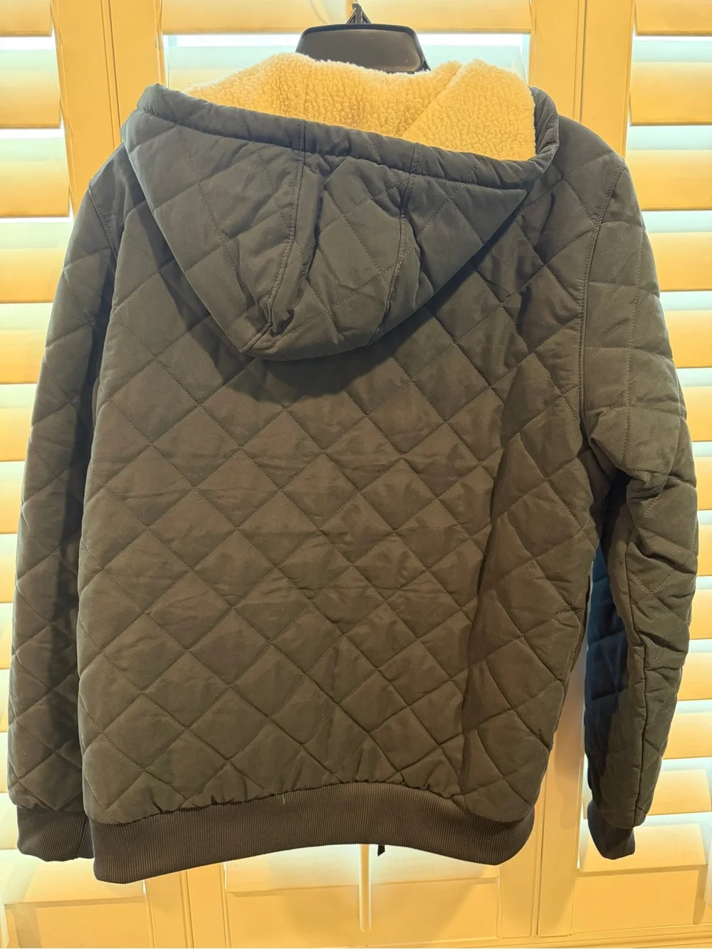 The North Face Men's Navy Quilted Hooded Puffer Jacket